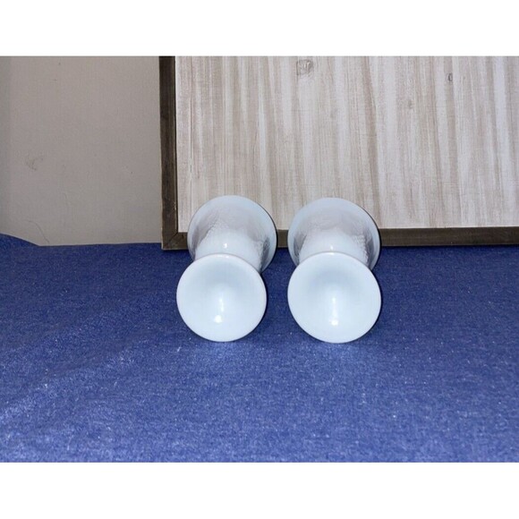 Set of 2 Indiana Glass Milk Glass Goblet - Picture 4 of 8